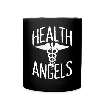 Health Angels Doctor Nurse Doctor Emergency Doctor - Full Colour Mug - black - Front