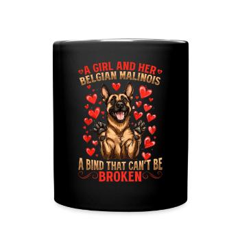 Belgian Malinois Dog Owner - Tasse einfarbig - Schwarz - Vorne