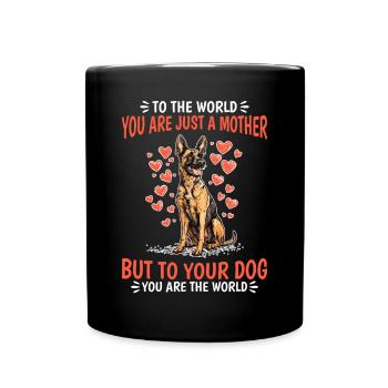 Belgian Malinois Dog Owner - Full Colour Mug - black - Front