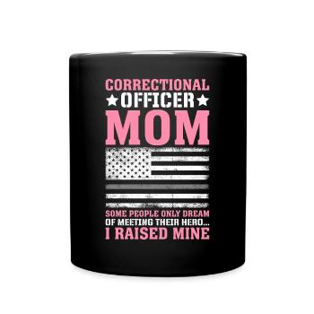 Une agente correctionnelle et une héroïne ont grandi en prison - Mug uni - noir - Devant
