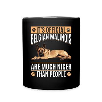 Belgian Malinois Dog Owner - Tasse einfarbig - Schwarz - Vorne