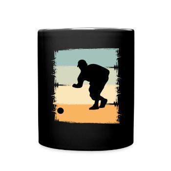 Boule Boccia Boule player - Full Colour Mug - black - Front