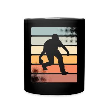Boule Boccia Boule player - Full Colour Mug - black - Front