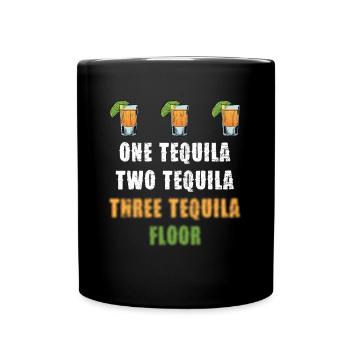 Une tequila Deux Tequila Trois Tequila Sol - Mug uni - noir - Devant