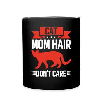 Cat Mom Gifts - Tasse einfarbig - Schwarz - Vorne