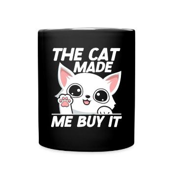 Cat Mom Gifts - Tasse einfarbig - Schwarz - Vorne
