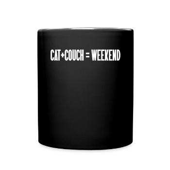 Cat Mom Gifts - Tasse einfarbig - Schwarz - Vorne