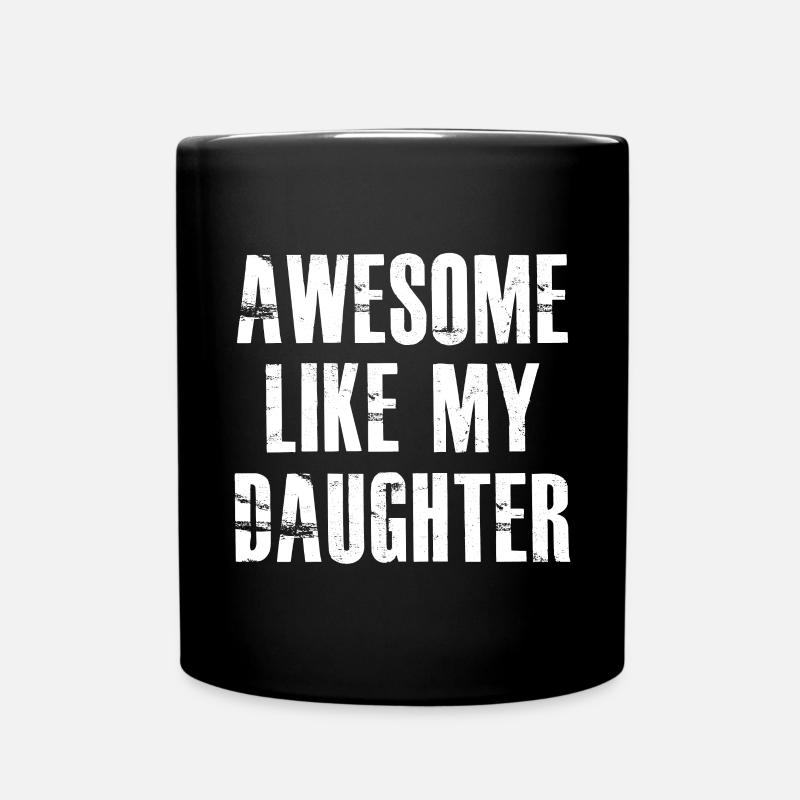 génial comme ma fille - Mug uni - noir