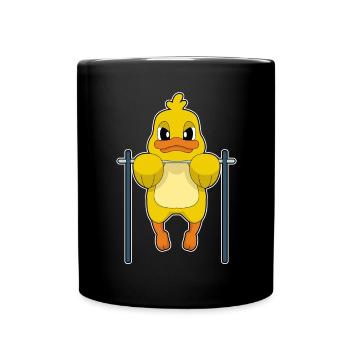 Duck Bodybuilder Tractions Musculation - Mug uni - noir - Devant