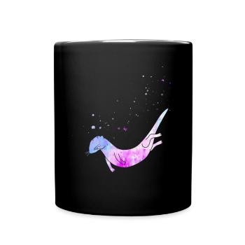 Loutre Aquarelle - Mug uni - noir - Devant