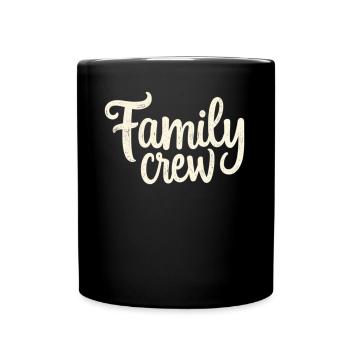 Family Crew Family Large Family Families - Full Colour Mug - black - Front