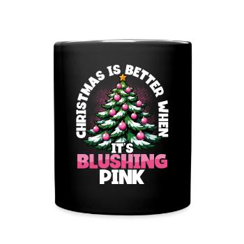 Rêver d’un Noël festif - Mug uni - noir - Devant