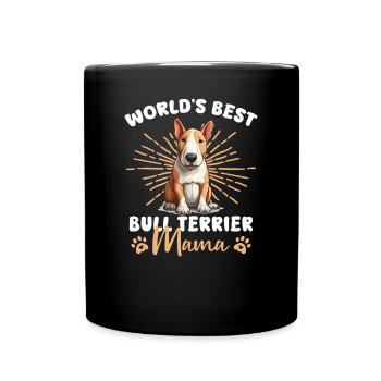 Bull Terrier Groovy Bull Terrier Maman - Mug uni - noir - Devant