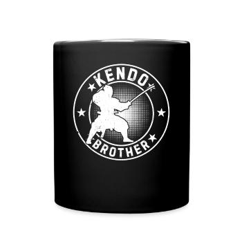 Kendo Combattant Frère Kendo Lutteur Kendo Frère - Mug uni - noir - Devant