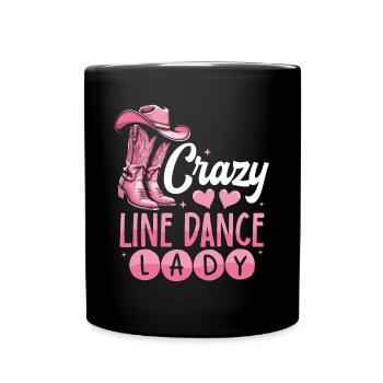 Danse en ligne, Musique country, Cowboy, Danse en ligne - Mug uni - noir - Devant