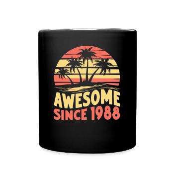 Génial depuis 1988 Anniversaire - Mug uni - noir - Devant