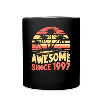 Awesome Since 1997 Birthday - Full Colour Mug - black - Front