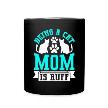 Cat Mom Gifts - Tasse einfarbig - Schwarz - Vorne