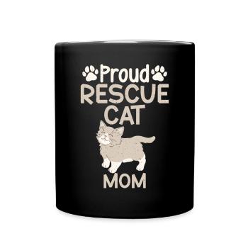 Cat Rescue Gifts - Tasse einfarbig - Schwarz - Vorne