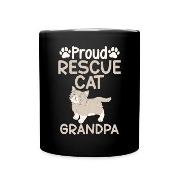 Cat Rescue Gifts - Tasse einfarbig - Schwarz - Vorne