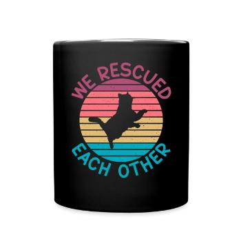 Cat Rescue Gifts - Tasse einfarbig - Schwarz - Vorne
