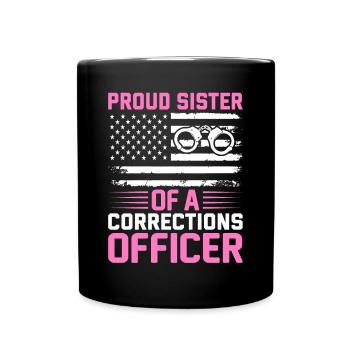 Agent correctionnel de la prison Proud Sister St - Mug uni - noir - Devant