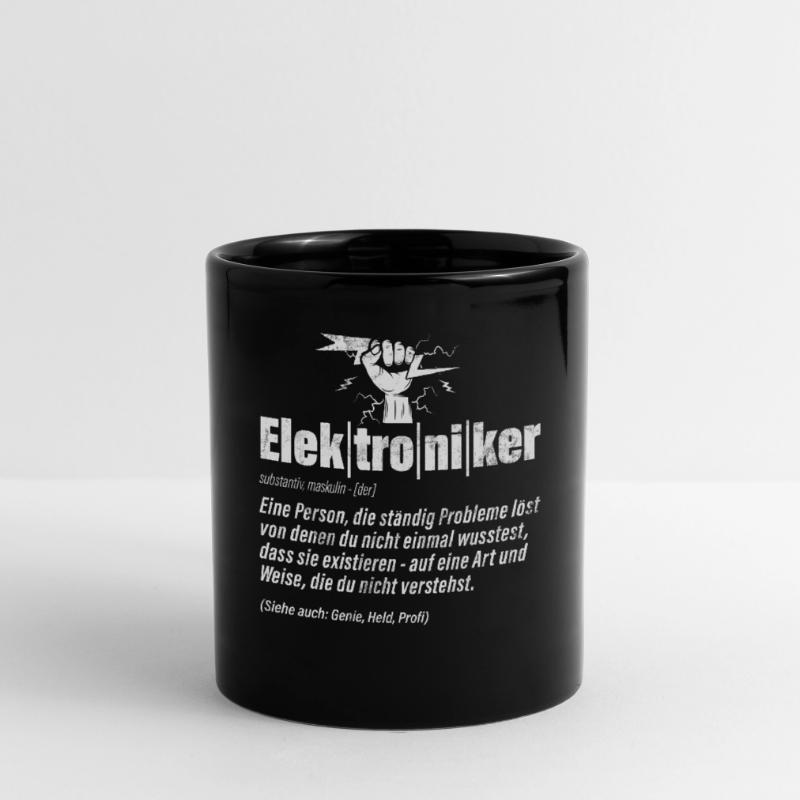 Electronics Technician Electrics Profession Volt Electrical Engineering Full Colour Mug