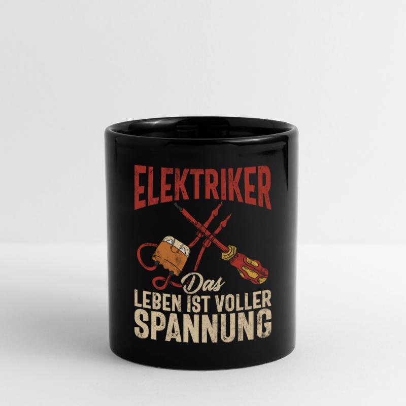 Electronics Technician Electrics Profession Volt Electrical Engineering Full Colour Mug