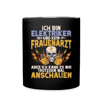 Electronics Technician Electrics Profession Volt Electrical Engineering - Full Colour Mug - black - Front