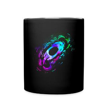 Loutre Aquarelle - Mug uni - noir - Devant