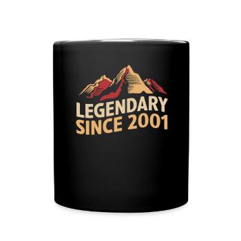 Légendaire depuis 2001 Wanderer Mountain Vintage - Mug uni - noir - Devant
