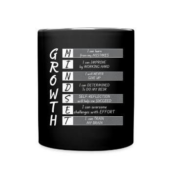 GROWTH MINIMUM - Full Colour Mug - black - Front