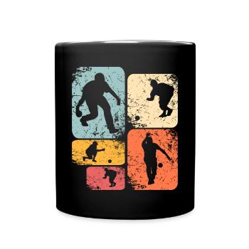 Boule Boccia Boule player - Full Colour Mug - black - Front