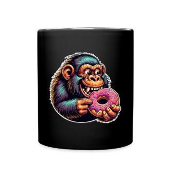 Neanderthal Donut - Full Colour Mug - black - Front