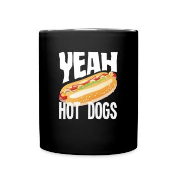 , gâteries pour hot-dogs - Mug uni - noir - Devant