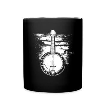 Banjo Sketch - Full Colour Mug - black - Front