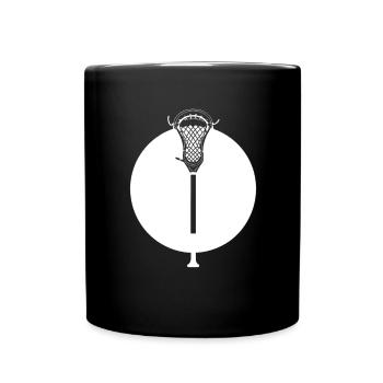 Dessin de batte de crosse - Mug uni - noir - Devant