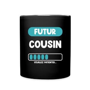 futur cousin cadeau cousin cadeau cousin - Mug uni - noir - Devant