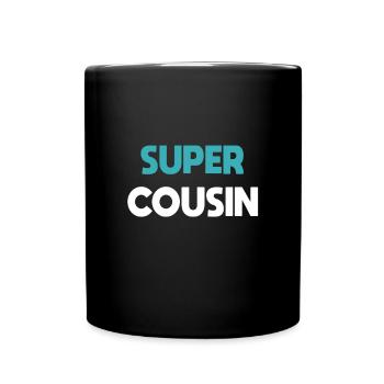 super cousin cadeau cousin - Mug uni - noir - Devant