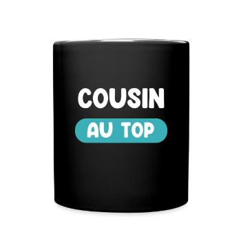Cousin at the top Cousin gift Cousin gift - Full Colour Mug - black - Front