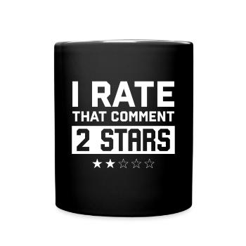 Sarkasmus Sarkastisch - Tasse einfarbig - Schwarz - Vorne