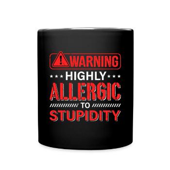 Sarkasmus Sarkastisch - Tasse einfarbig - Schwarz - Vorne