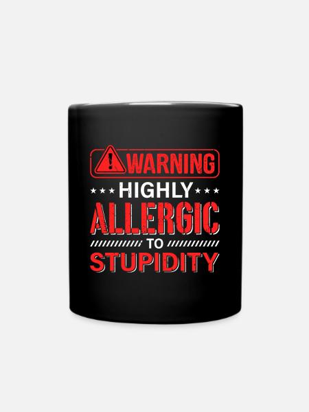 Sarkasmus Sarkastisch - Tasse einfarbig - Schwarz