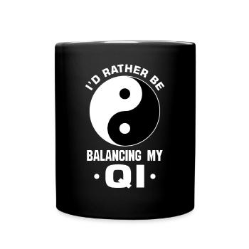 Chi Qi Ying Yang Traditional Chinese Medicine - Full Colour Mug - black - Front