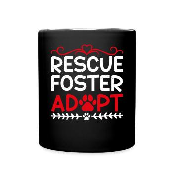 Cat Rescue Gifts - Tasse einfarbig - Schwarz - Vorne