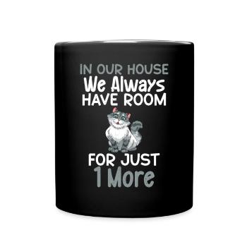 Cadeaux de sauvetage de chat - Mug uni - noir - Devant