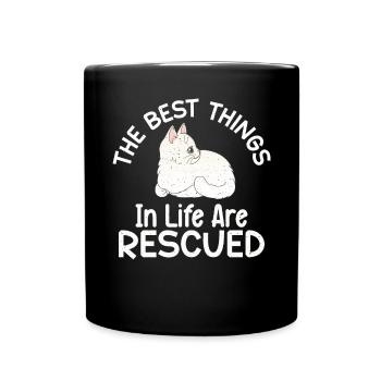 Cadeaux de sauvetage de chat - Mug uni - noir - Devant