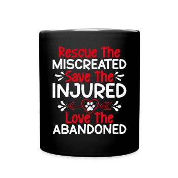 Cat Rescue Gifts - Tasse einfarbig - Schwarz - Vorne