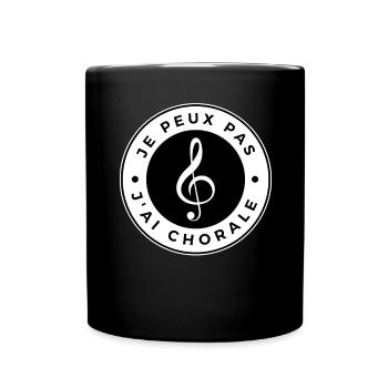 I can't I have choir - Full Colour Mug - black - Front