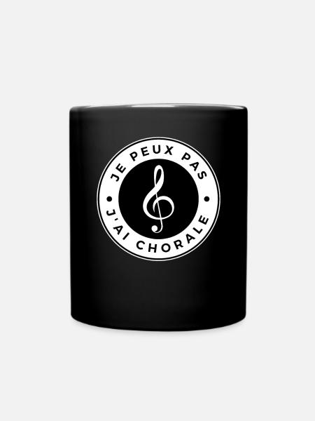 I can't I have choir - Full Colour Mug - black